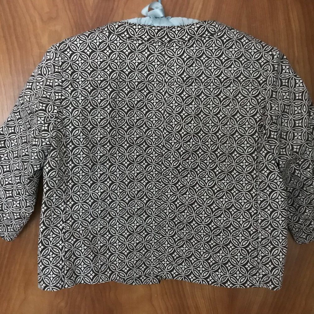 Talbots Geometric Pattern Stretch Blazer - image 2